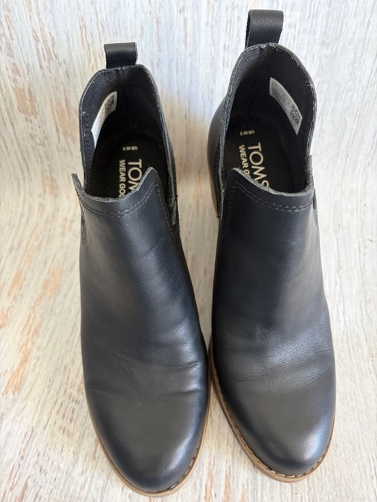 Toms Shoes - TOMS Kallie Black Wedge Ankle Booties